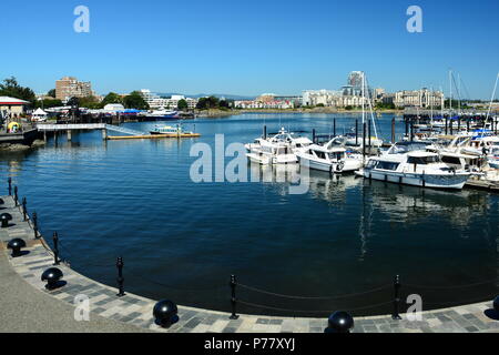 Porto interno a Victoria, British Columbia, Canada. Foto Stock