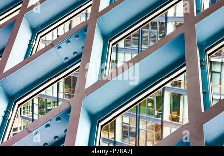 L'interno di Seattle Central Library , la libreria di punta della Biblioteca Pubblica di Seattle sistema ,Seattle ,WA Foto Stock