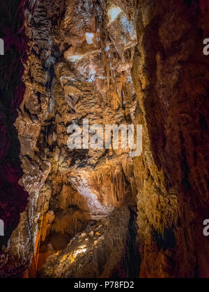 La Jama Baredine, grotta stalattitica, Nova Vas, Parenzo in Istria, Croazia, Europa Foto Stock