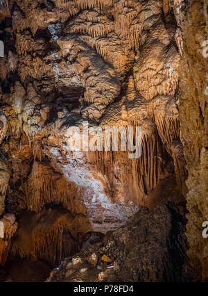 La Jama Baredine, grotta stalattitica, Nova Vas, Parenzo in Istria, Croazia, Europa Foto Stock