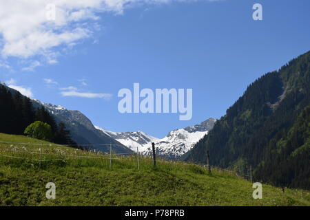Hohe Tauern bei Niedernsill Salzachtal Kitzsteinhorn Foto Stock