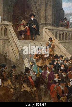 . Cromwell sciogliendo il parlamento lungo 1907 14 CromwellDissolvingLongParliament Foto Stock