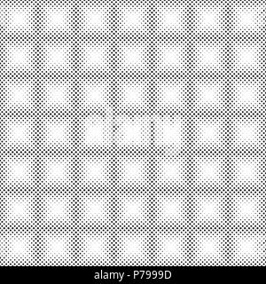 Seamless vettore halftone background.riempito con cerchi neri . Illustrazione Vettoriale