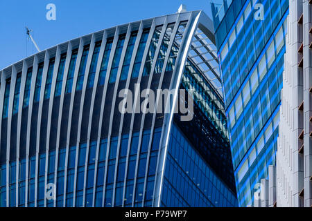 Architettura moderna a Londra, Inghilterra Foto Stock