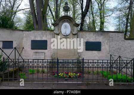 Grabstaette der Charlotte von Stein, Historischer Friedhof, Weimar, Thueringen, Deutschland, Europa Foto Stock