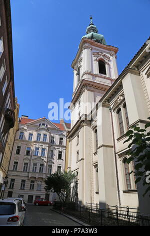 Chiesa di San Salvador, Salvátorská, Josefov (quartiere ebraico), Praga Cechia (Repubblica Ceca), Europa Foto Stock