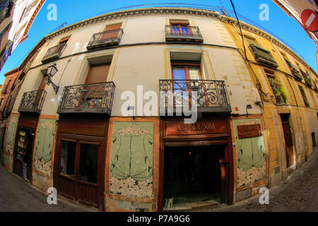 Gli edifici di vecchia costruzione presso la città di Toledo, Madrid, Spagna Foto Stock