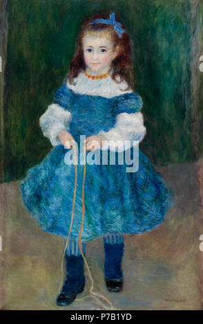 . Ragazza con un salto con la corda (Ritratto di Delphine Legrand) 1876 63 Pierre-Auguste Renoir - Ragazza con un salto con la corda (Ritratto di Delphine Legrand) - BF137 - Barnes Foundation Foto Stock