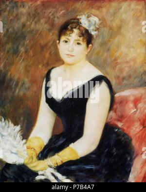Il lavoro di Pierre-Auguste Renoir . prima di 1919 70 Renoir - madame-leon-clapisson-marie-henriette-valentine-billetta-1883.jpg!PinterestLarge Foto Stock