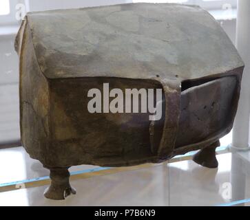 La cultura di Pomerania. Età del ferro. 7th-3rd secolo A.C. La Polonia. Capanna urna. Da Rybno. Museo archeologico di Danzica. La Polonia. Foto Stock