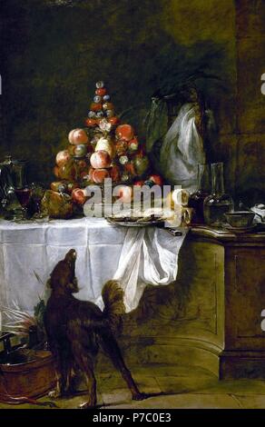 El buffet/1728. Museo: Musee du Louvre PARIGI FRANCIA. Foto Stock