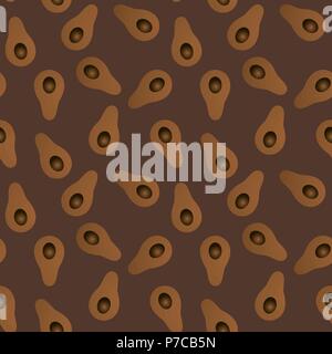 Seamless vettore gradiente astratta avocado modello di caffè Illustrazione Vettoriale