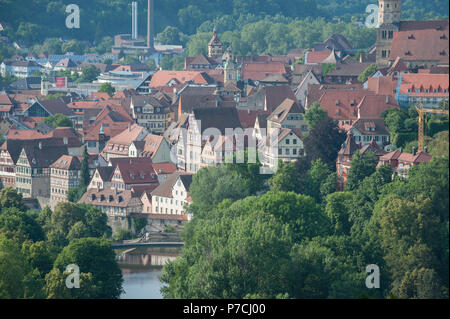 Città vecchia, schwaebisch hall, Hohenlohe regione, Baden-Wuerttemberg, Heilbronn-Franconia, Germania Foto Stock