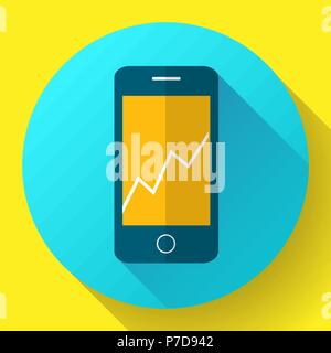Mobile icona telefono Illustrazione Vettoriale