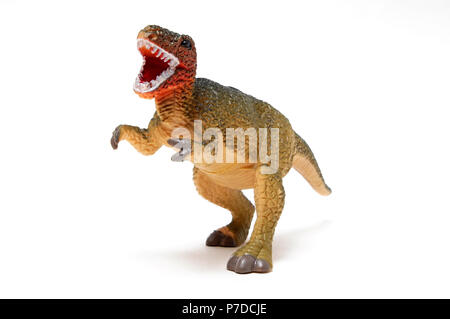 Giocattolo di plastica tipo di dinosauro creatura preistorica Foto Stock