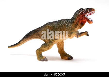 Giocattolo di plastica tipo di dinosauro creatura preistorica Foto Stock