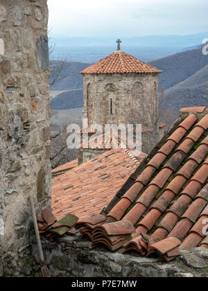 Nekresi monastero ortodosso nella regione di Kakheti, Georgia Foto Stock