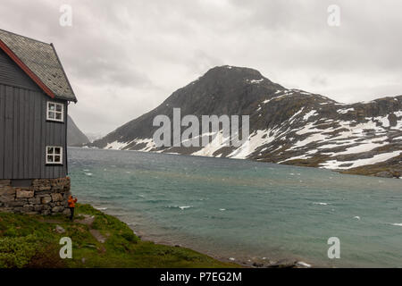 Il lago Djupvatn Geiranger in Norvegia Foto Stock