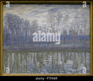 Alfred Sisley (1839-1899). Il francese pittore impressionista. Sulle rive del Loing, 1896. Museo Nazionale. Stoccolma. La Svezia. Foto Stock