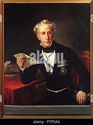 ANÓNIMO. Francisco Martínez de la Rosa (1787-1862).Dramaturgo, poeta, filósofo y político andaluz. Museo: Academia de la Historia. Foto Stock