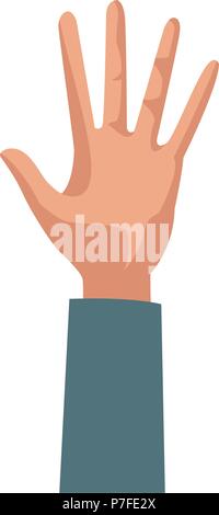 Segno di mano isolato Illustrazione Vettoriale