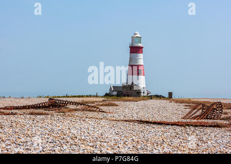 Vista del faro di orford ness SUFFOLK REGNO UNITO Foto Stock