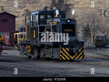 E Durango Silverton Narrow Gauge Railroad, Colorado, STATI UNITI D'AMERICA Foto Stock