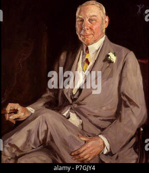 Inglese: Hugh Cecil Lowther, 5° Conte di Lonsdale, 1930 . 1930 200 Hugh Cecil Lowther da Sir John Lavery circa 1920 Foto Stock
