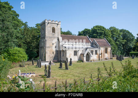 San Michele e Tutti gli Angeli Chiesa, Brodsworth, Doncaster, Inghilterra Foto Stock