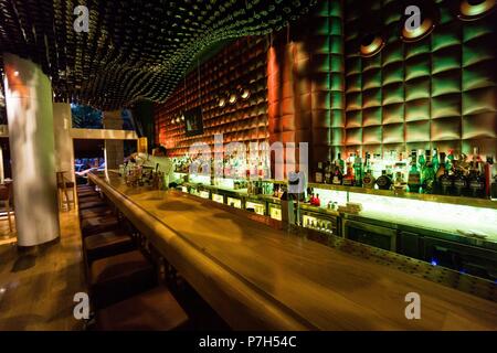 Club di ottone, coctelería, Palma di Maiorca, isole Baleari, Spagna, Europa. Foto Stock