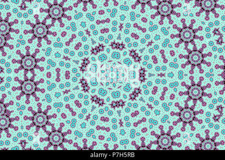 Abstract background caleidoscopio, colorato riflettente pattern di mirroring Foto Stock