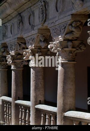 CAPITELES DEL CLAUSTRO. Posizione: Convento de las Duenas, Salamanca, Spagna. Foto Stock