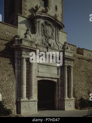 PLAZA DE LA CONSTITUCION-Puertas de Tierra-DET PUERTA. Posizione: PUERTA DE TIERRA, Spagna. Foto Stock