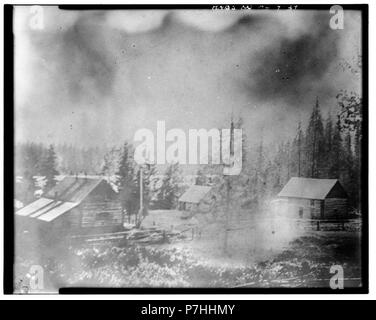 24. NWMP POST - Dalton Trail Post, miglio 40, Haines Highway, Haines, Haines Borough, AK Foto Stock