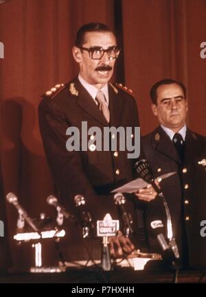 JORGE RAFAEL VIDELA (1925) EX-MILITAR Y DICTADOR argentino. Foto Stock