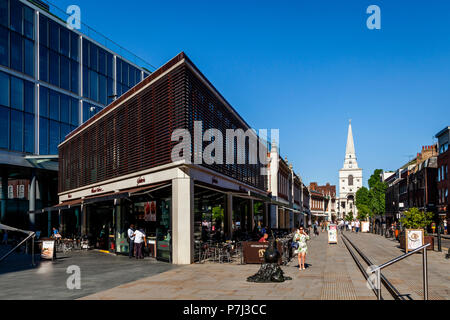 Patisserie Valerie, Spitalfields Market di Londra, Inghilterra Foto Stock