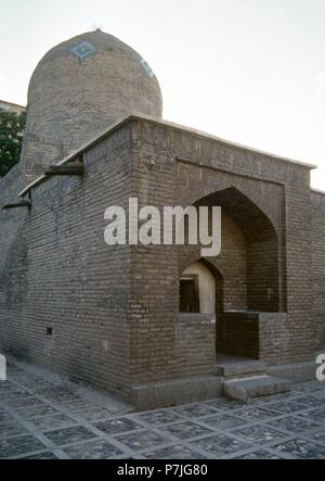 Tomba di Ester e Mardechai. Mausoleo. Secondo Stuart Brown, il sito è più probabilmente il sepolcro di Shushandukht, lo Jewish consorte del re Sasaniane Iazdegerd I (399-420 AD). Esterno. Hamadan, Iran. Foto Stock