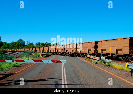 Il minerale di ferro di Treno - Australia Foto Stock