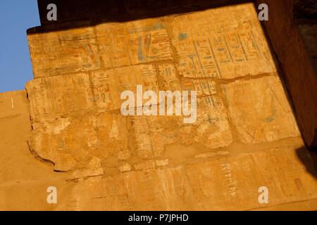 Templo de Karnak. Foto Stock