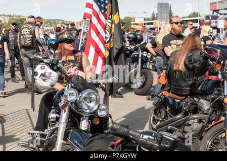 Harley Davidson 115Anniversario Praga Luglio 2018 Foto Stock