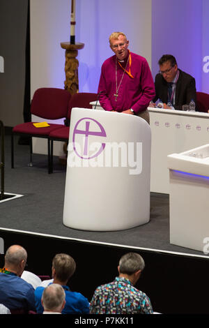 York, Regno Unito. Il 7 luglio 2018. Chiesa di Inghilterra: Sinodo generale 2018, Università di York. Credito: Daniel Easton/Alamy Live News Foto Stock