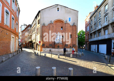 Francia, Haute Garonne, Toulouse, Saint Georges Square, Boulbonne fontana Foto Stock