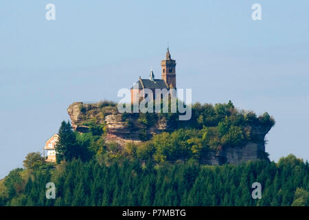 Francia, Lorena, della Mosella, Dabo, Rock Dabo, Dabo cappella o San Leon cappella costruita nel 1825 Foto Stock