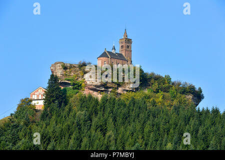 Francia, Lorena, della Mosella, Dabo, Rock Dabo, Dabo cappella o San Leon cappella costruita nel 1825 Foto Stock