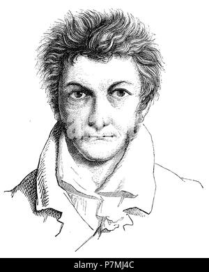 Ernst Theodor Amadeus Hoffmann. Ritratto di auto dalla sua tenuta, 1881 Foto Stock