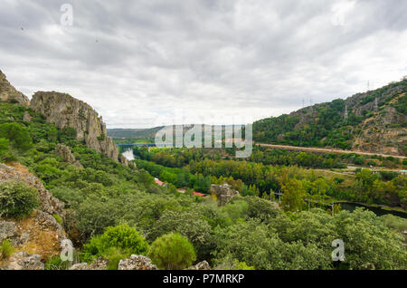 Garcia Sola serbatoio o Puerto Peña in Badajoz, Spagna Foto Stock