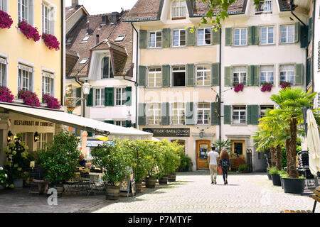 La Svizzera, Soletta, storico quartiere barocco, Friedhofplatz Foto Stock