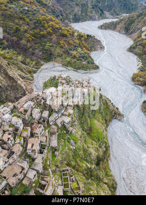 Roghudi, Parco Nazionale dell'Aspromonte, distretto di Reggio Calabria, Calabria, Italia, Foto Stock