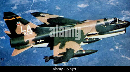 310Th Tactical Fighter Training Squadron A-7D Corsair II 69-6200. Foto Stock