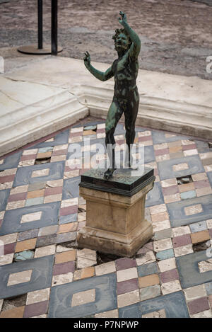 Pompei, sito archeologico vicino a Napoli, Casa del Fauno e Casa del Fauno, Italia Foto Stock